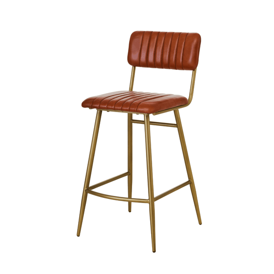 Dante Ribbed Bar Stool - Home Chairs