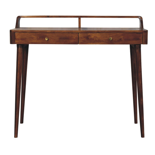 Elevated Chestnut Console Table - Home Chairs