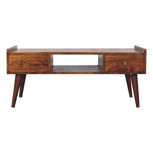 Elevated Chestnut Media Unit - Home Chairs