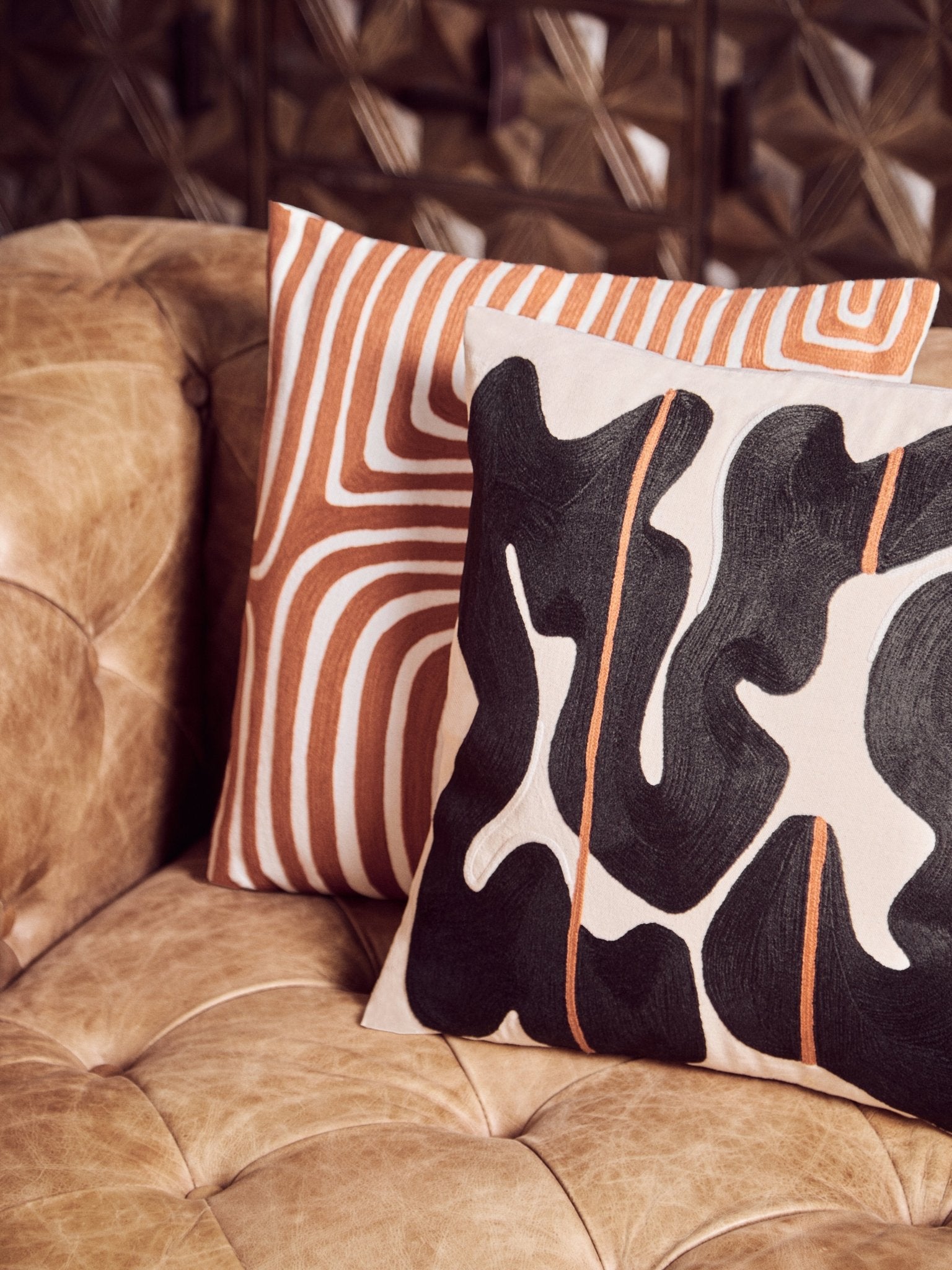 Elle Leather Sofa - Home Chairs