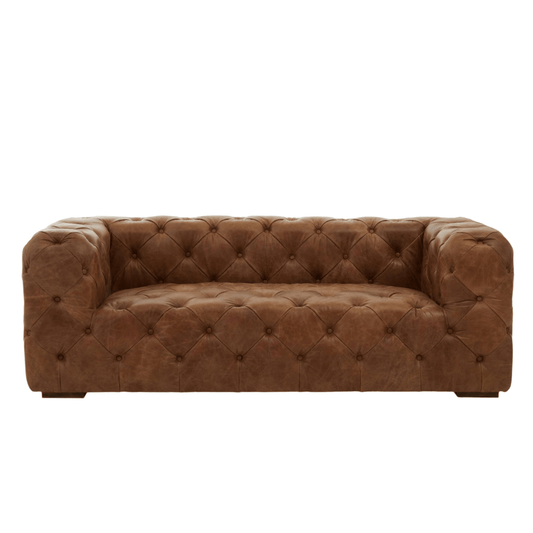 Elle Leather Sofa - Home Chairs