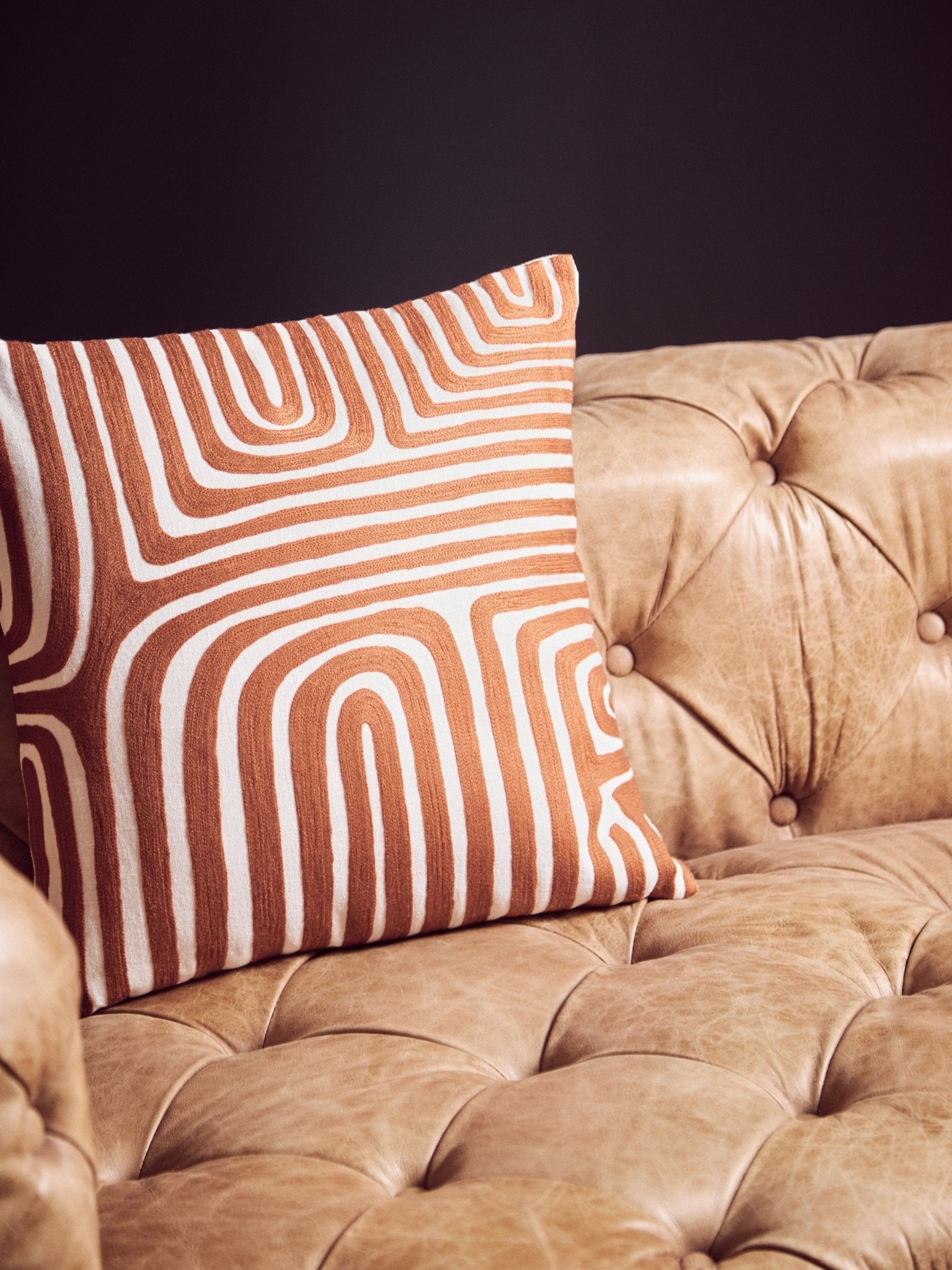 Elle Leather Sofa - Home Chairs