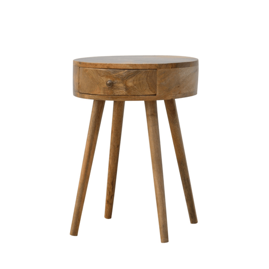 Faye Nordic Circular Shaped Bedside - Home Chairs