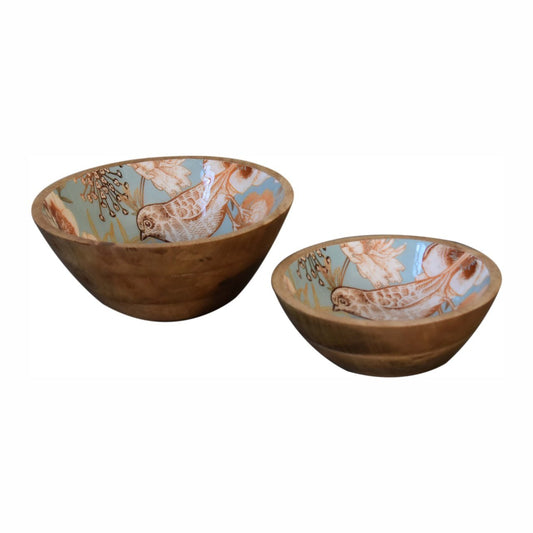 Floral Bird Bowl Set of 2 - Home Chairs