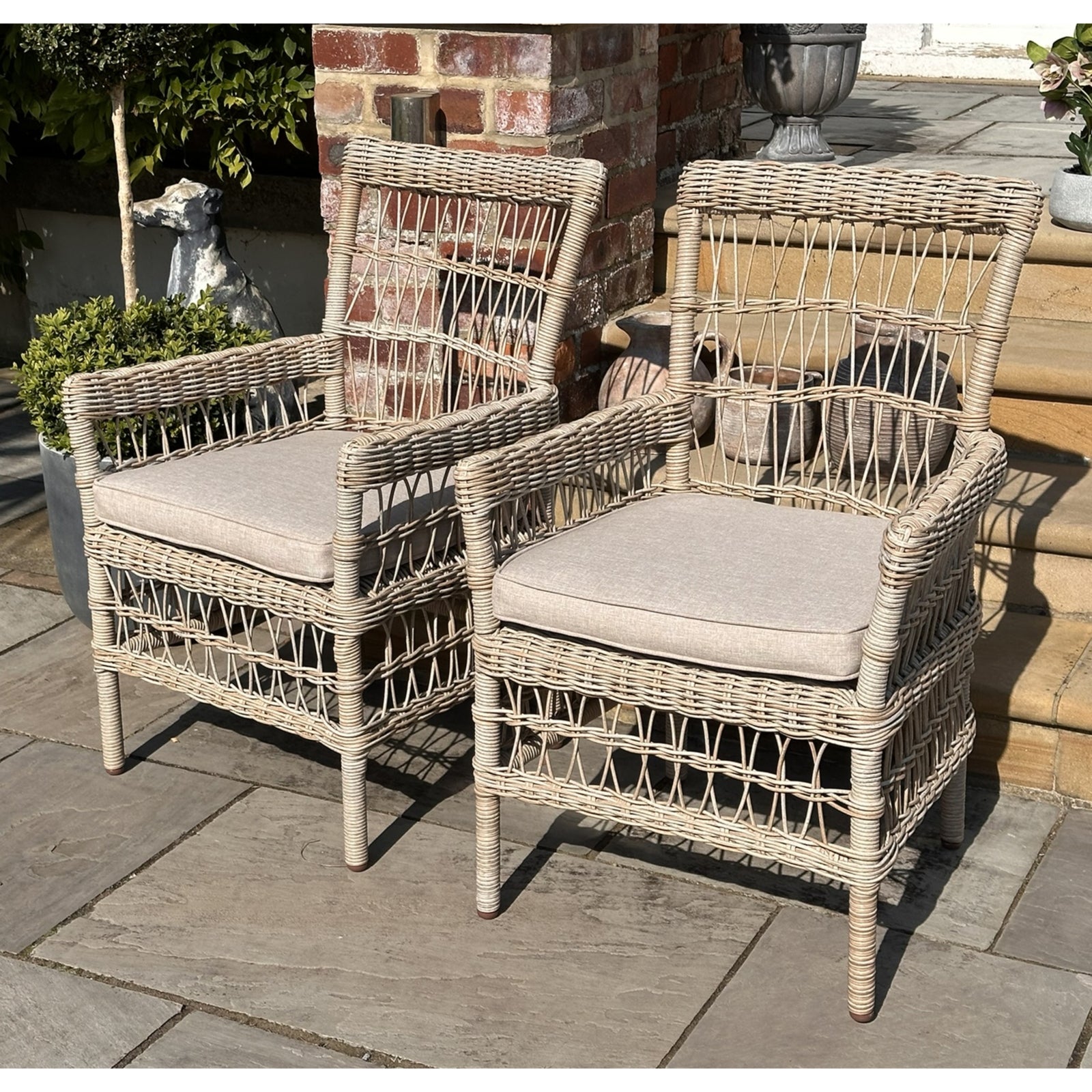 Georgia Outdoor Dining Set - Six Seat - Home Chairs