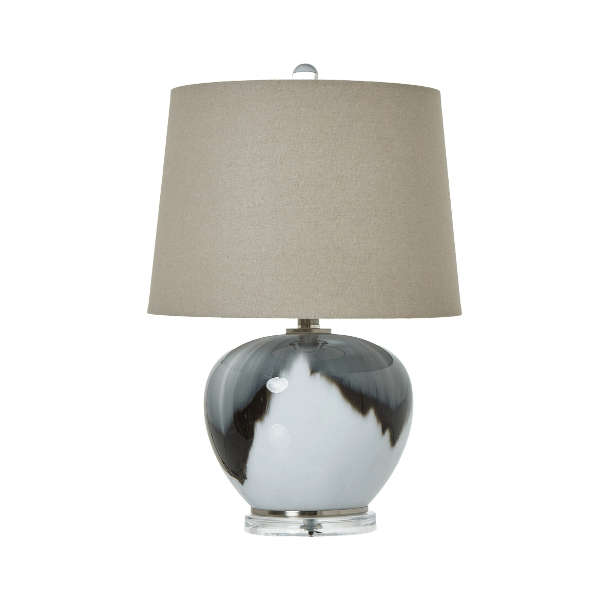 Hudson Glass Lamp - Home Chairs