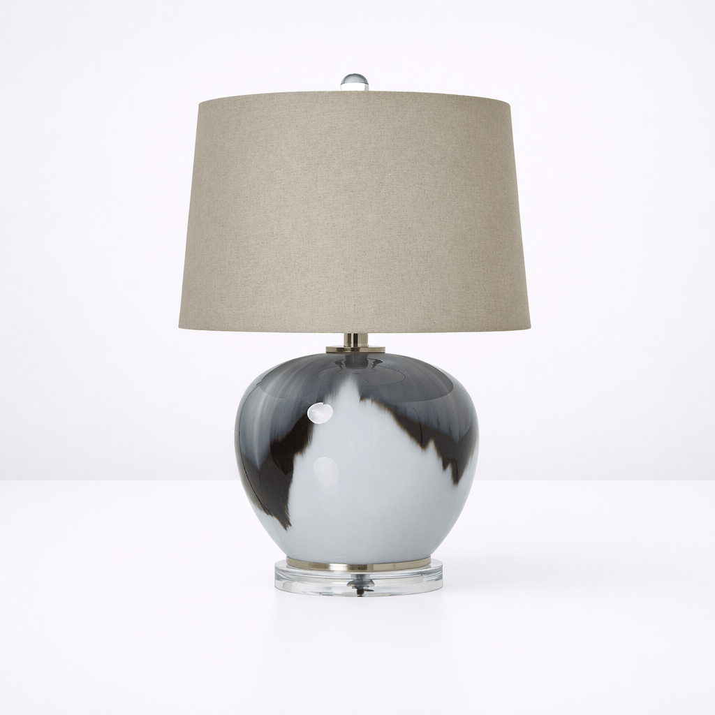 Hudson Glass Lamp - Home Chairs