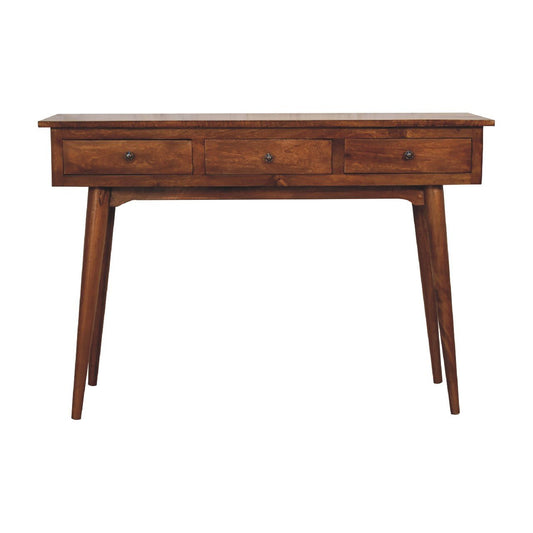 Large 3 Drawer Chestnut Console - Home Chairs