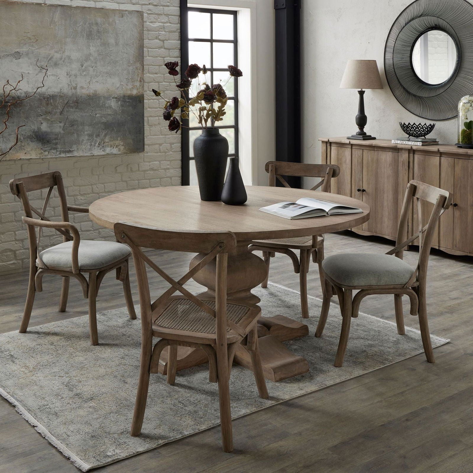 Lincoln Pedestal Dining Table - Home Chairs