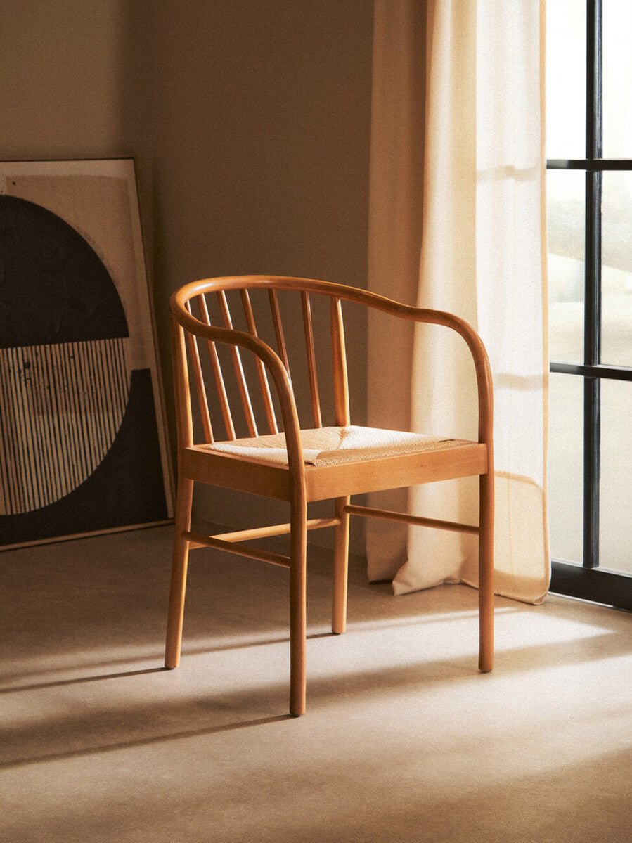 Luca Wooden Armchair - Home Chairs