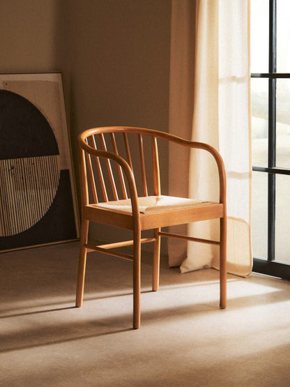 Luca Wooden Armchair - Home Chairs