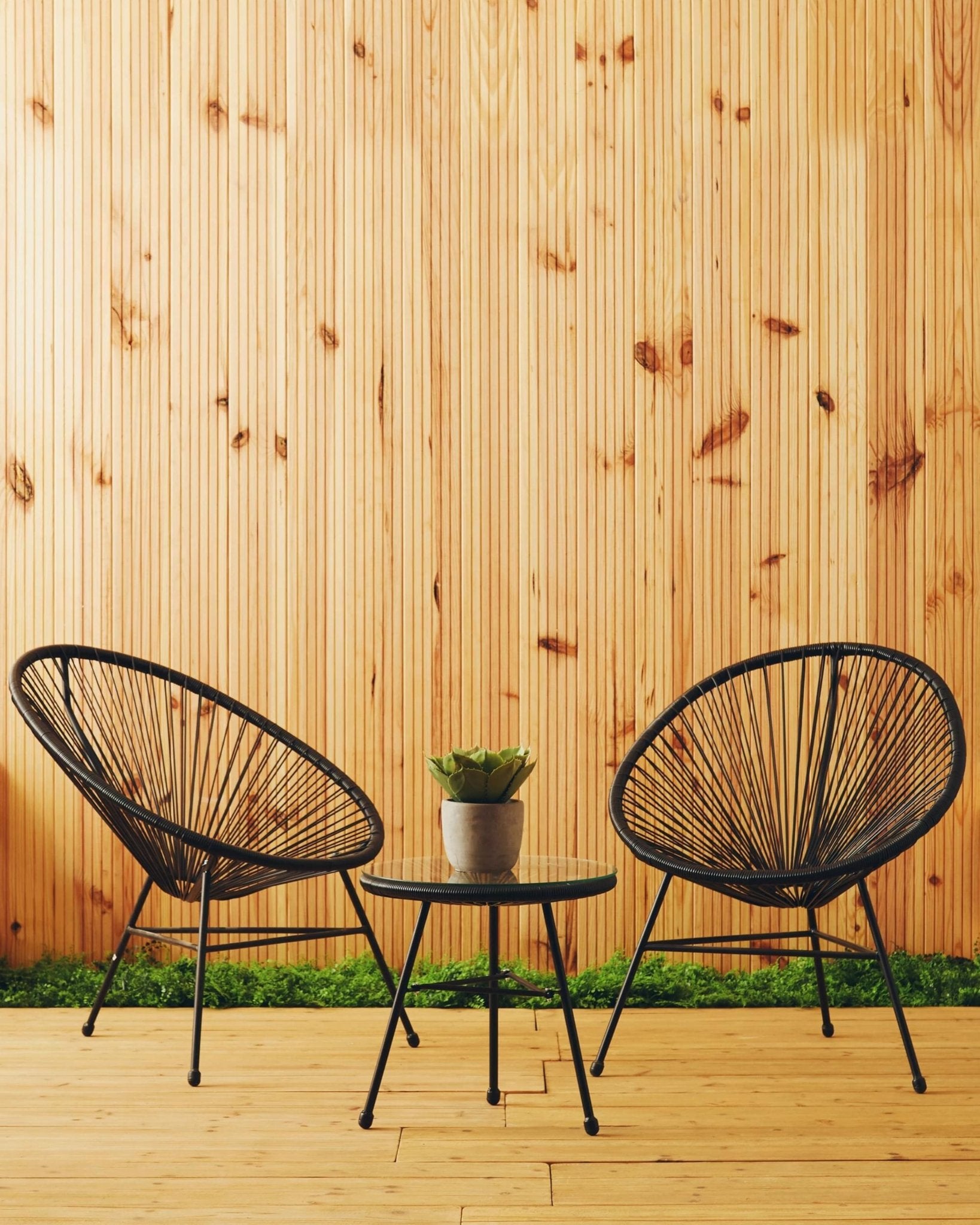 Luna Black Rattan Collection - Home Chairs