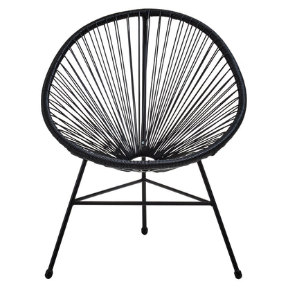 Luna Black Rattan Collection - Home Chairs