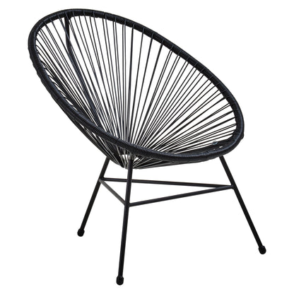 Luna Black Rattan Collection - Home Chairs