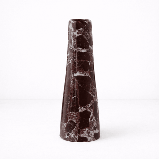 Mabel Vase Red Marble - Home Chairs
