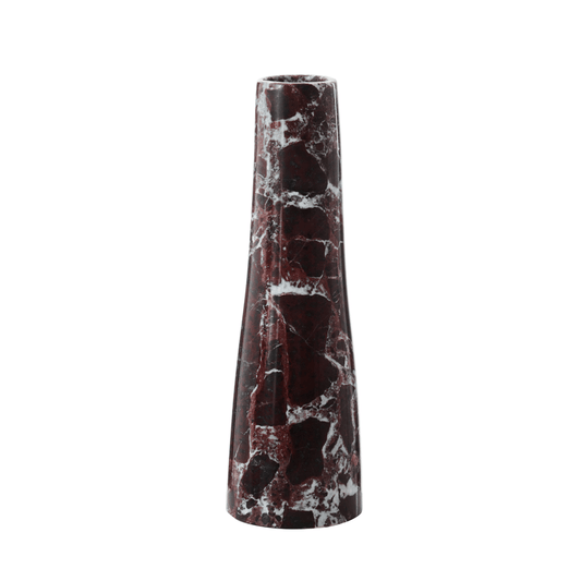 Mabel Vase Red Marble - Home Chairs