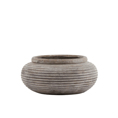 Marco Round Ribbed Planter - Home Chairs