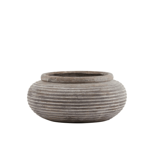 Marco Round Ribbed Planter - Home Chairs