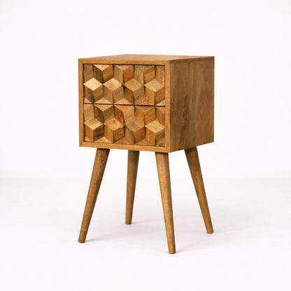 Victoria Mini Cube Bedside Table