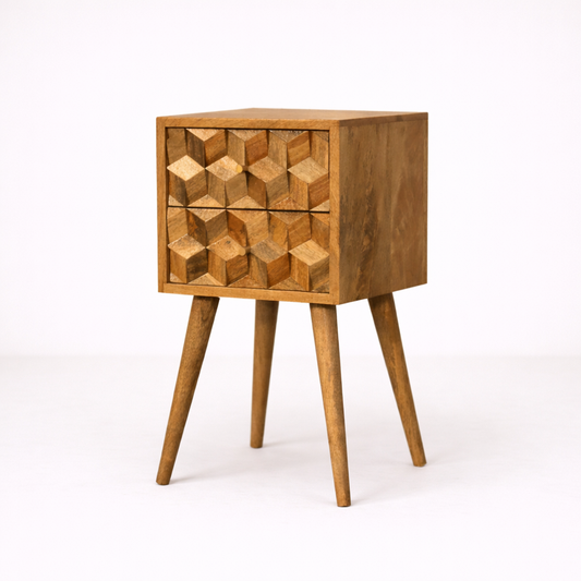 Victoria Mini Cube Bedside Table