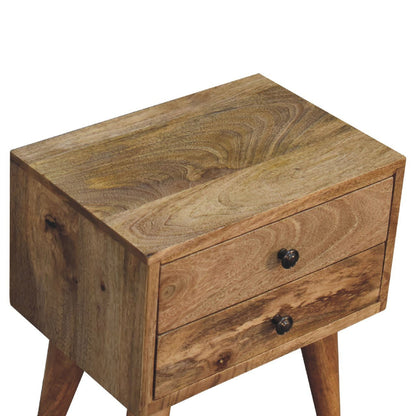 Mini Oak - ish Modern Bedside - Home Chairs