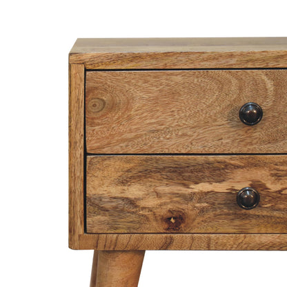 Mini Oak - ish Modern Bedside - Home Chairs