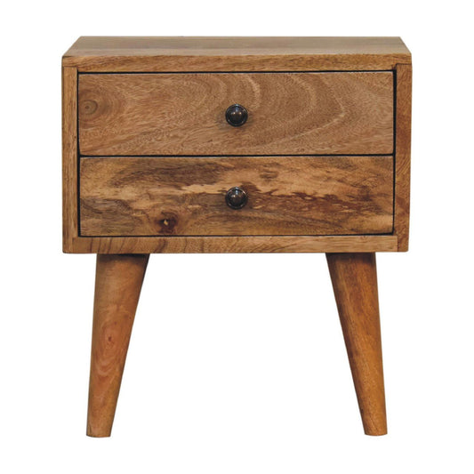 Mini Oak - ish Modern Bedside - Home Chairs