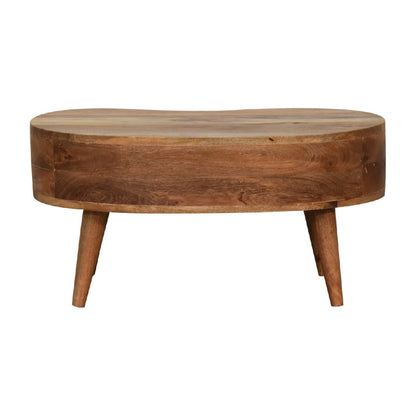 Mini Oak - ish Wave Coffee Table - Home Chairs