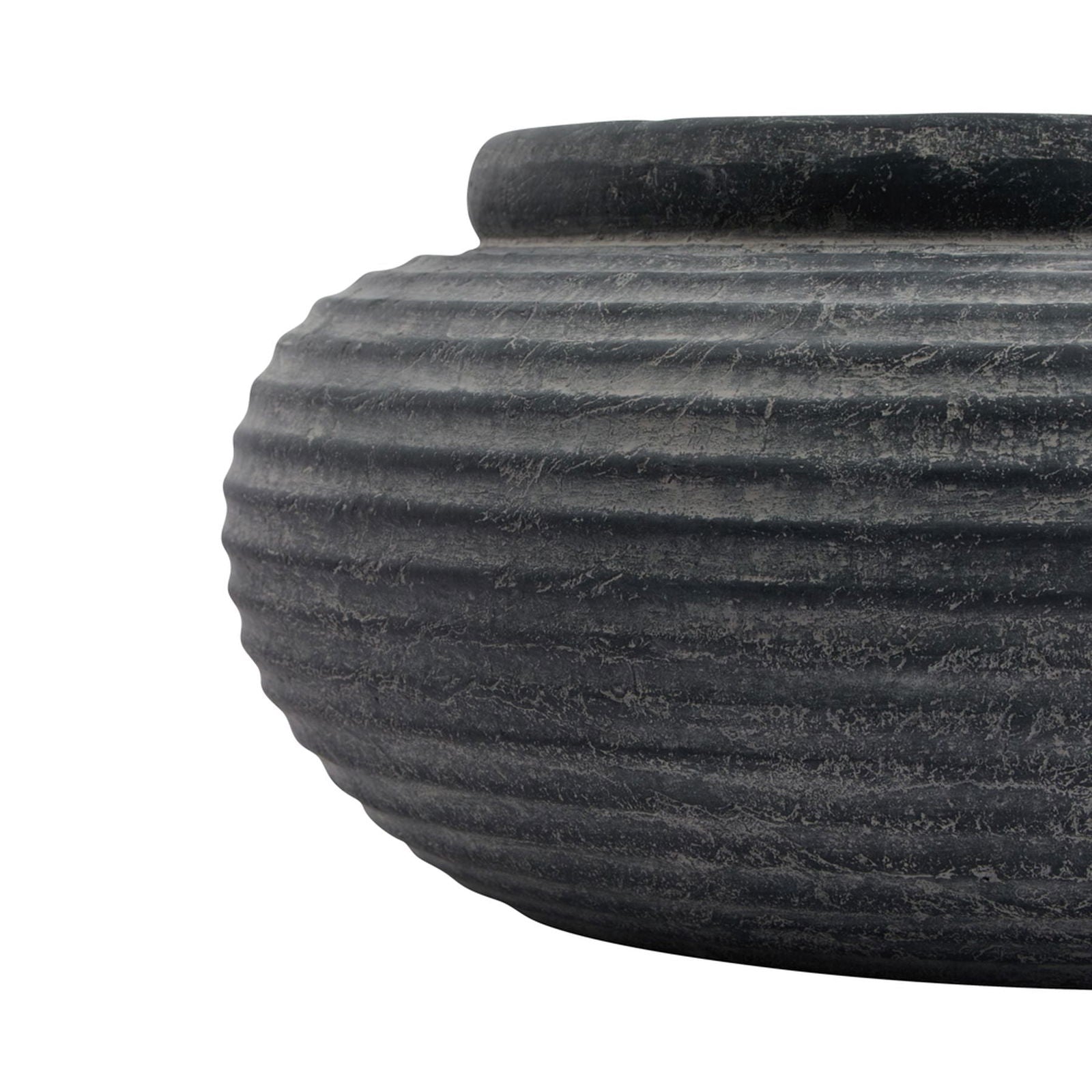 Niki Round Ribbed Planter - Home Chairs