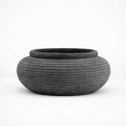 Niki Round Ribbed Planter - Home Chairs