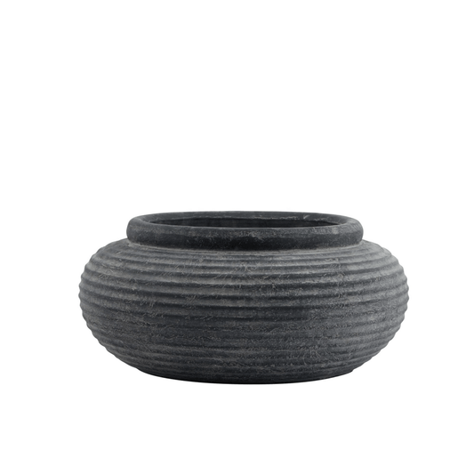 Niki Round Ribbed Planter - Home Chairs