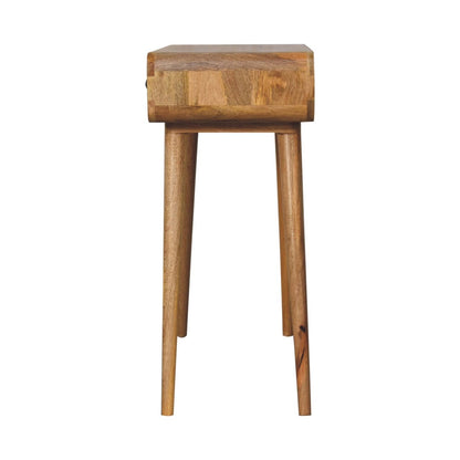 Oak - ish Curved Hallway Table - Home Chairs