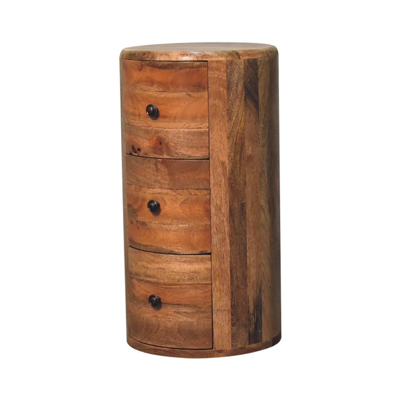 Oak - ish Drum Chest - Home Chairs