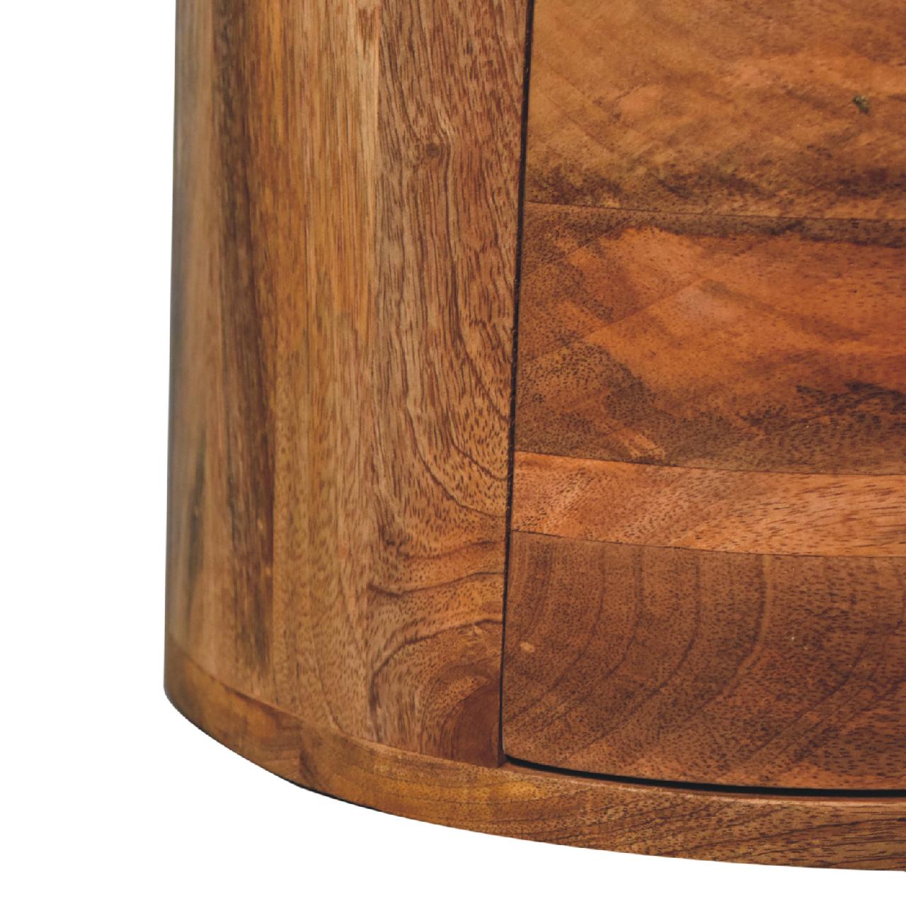 Oak - ish Drum Chest - Home Chairs