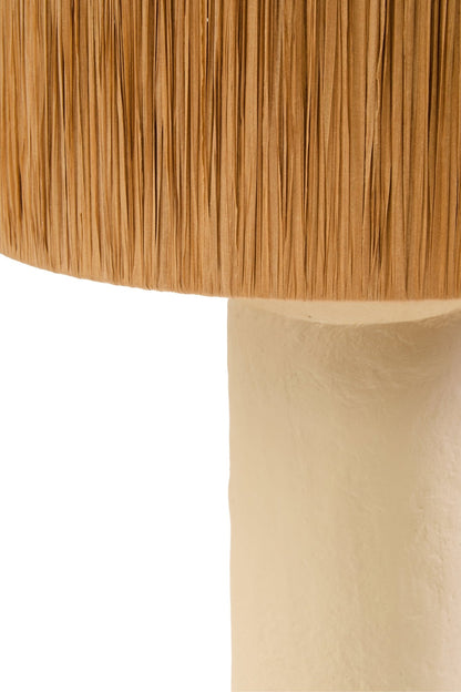 Opal Papier Mache Lamp Natural - Home Chairs