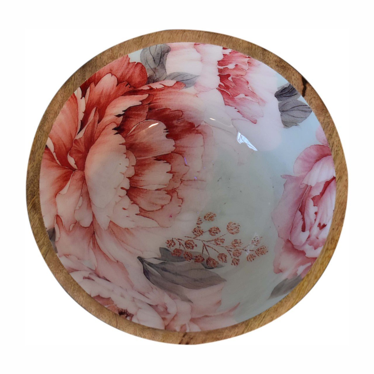 Pink Floral Bowl Set of 2 - Home Chairs