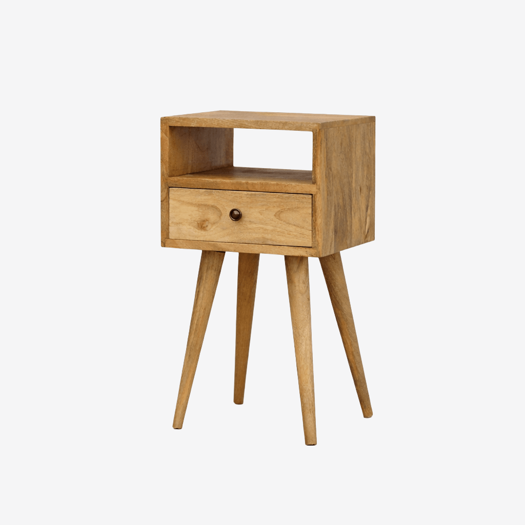 Victoria Bedside Table Mini - Oak - Home Chairs