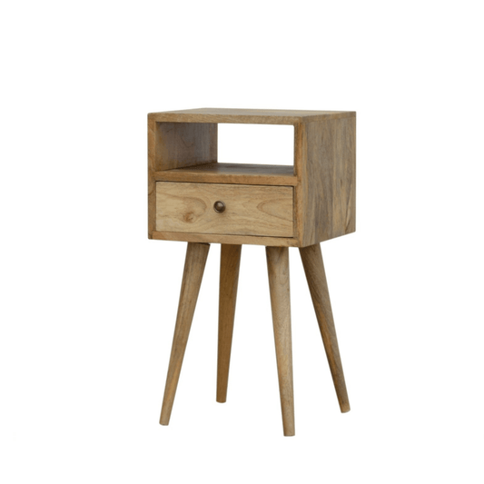 Victoria Bedside Table Mini - Oak - Home Chairs
