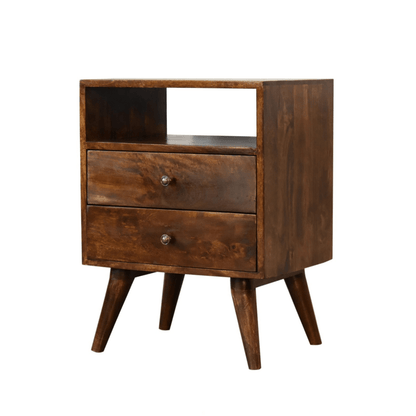 Victoria Classic Bedside Table - Chestnut - Home Chairs