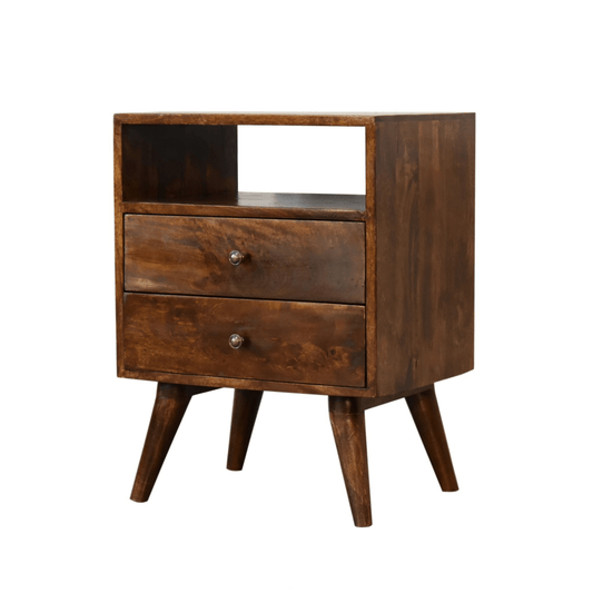 Victoria Classic Bedside Table - Chestnut - Home Chairs