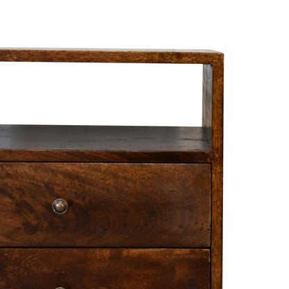 Victoria Classic Bedside Table - Chestnut - Home Chairs