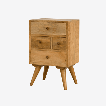 Victoria Four Drawer Bedside Table - Home Chairs