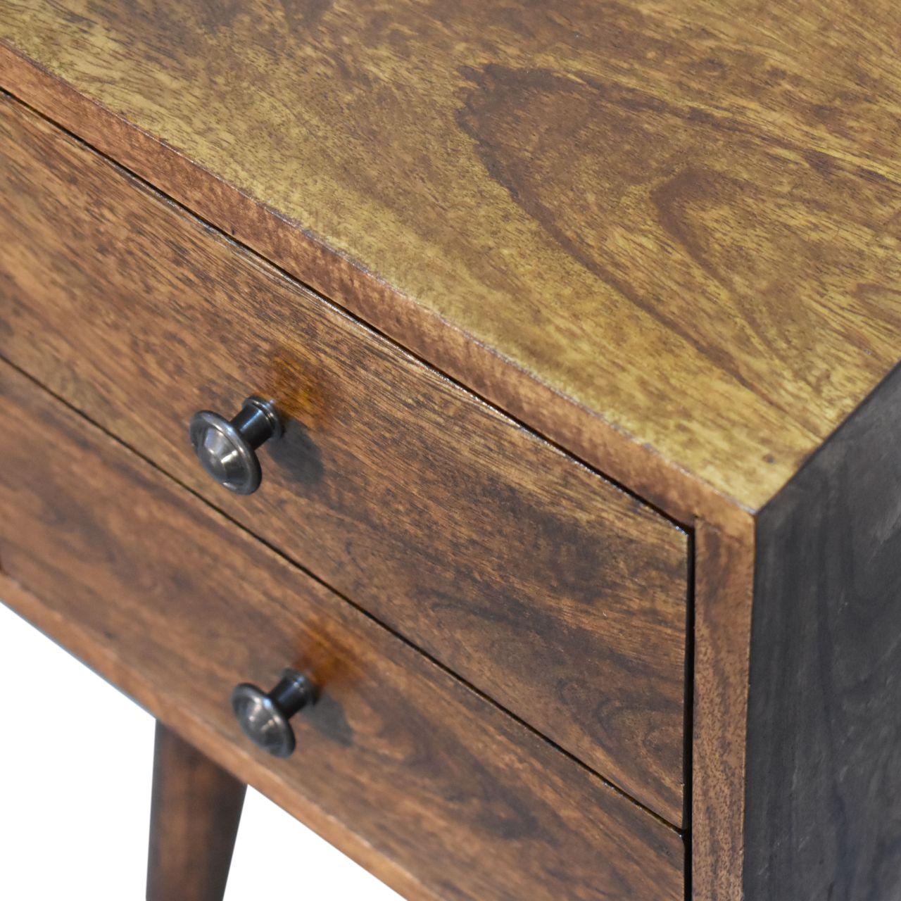 Victoria Mini 2 Drawer Chestnut Bedside - Home Chairs