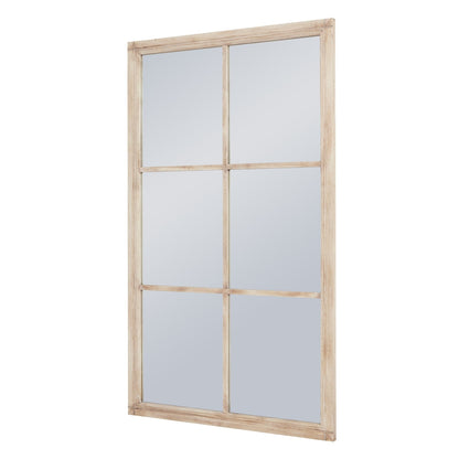 Window Mirror - Washed Wood - Large - Home Chairs