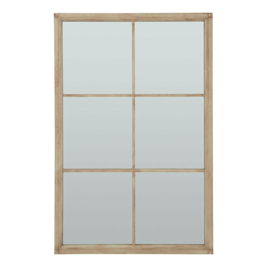 Window Mirror - Washed Wood - XL - Home Chairs